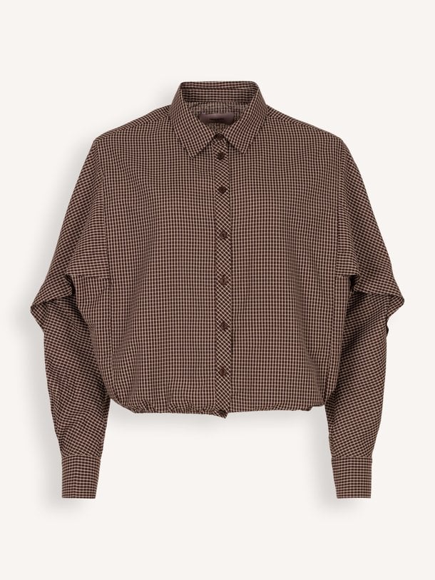 Blair Blair, katoenmix geruite blouse