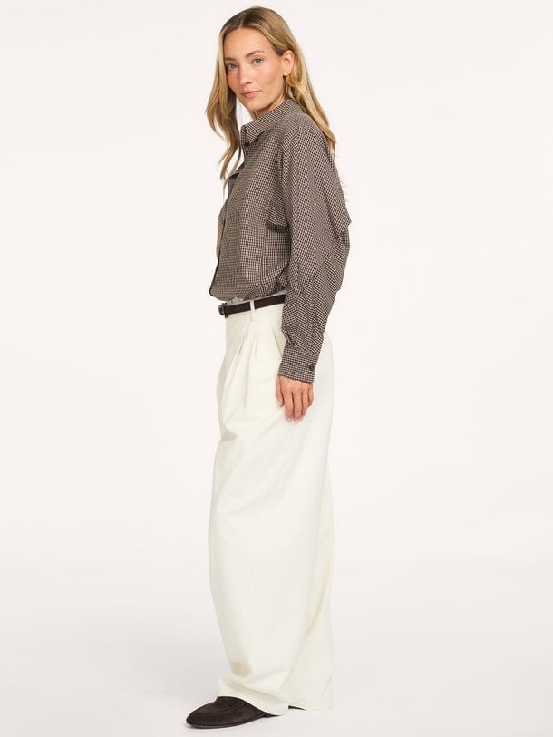 Blair, katoenmix geruite blouse