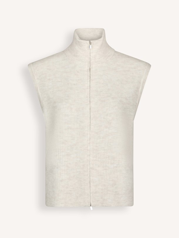 Shanelle, gebreid gemêleerd vest