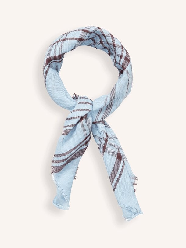 Grid Cowea Scarf Cowea, katoenen sjaal met print