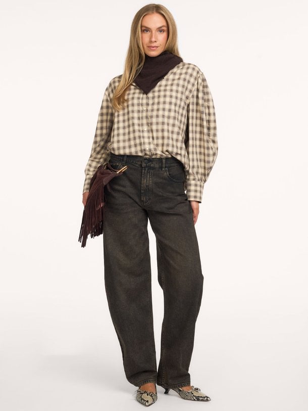TAMAE IKU Tamae Iku, high waist barrel fit jeans