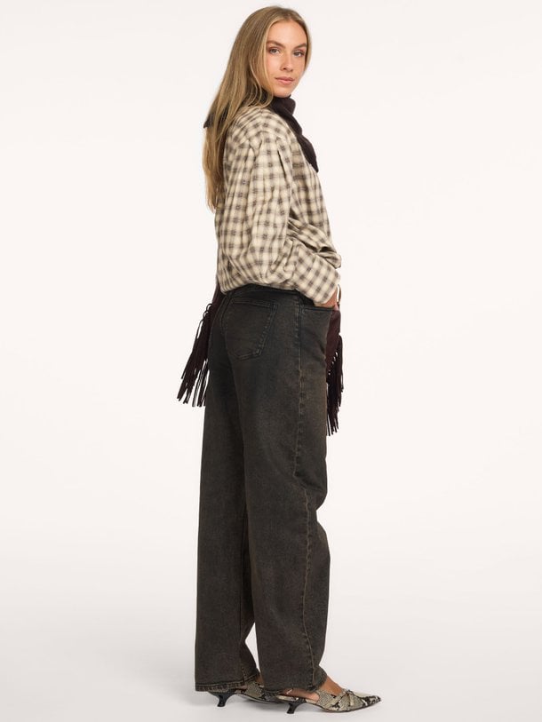 TAMAE IKU Tamae Iku, high waist barrel fit jeans
