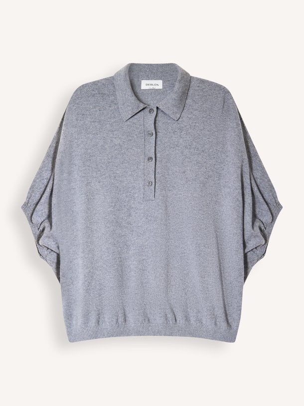Cashmere/wolmix polo trui