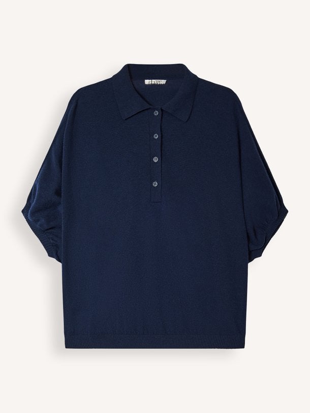 Cashmere/wolmix polo trui