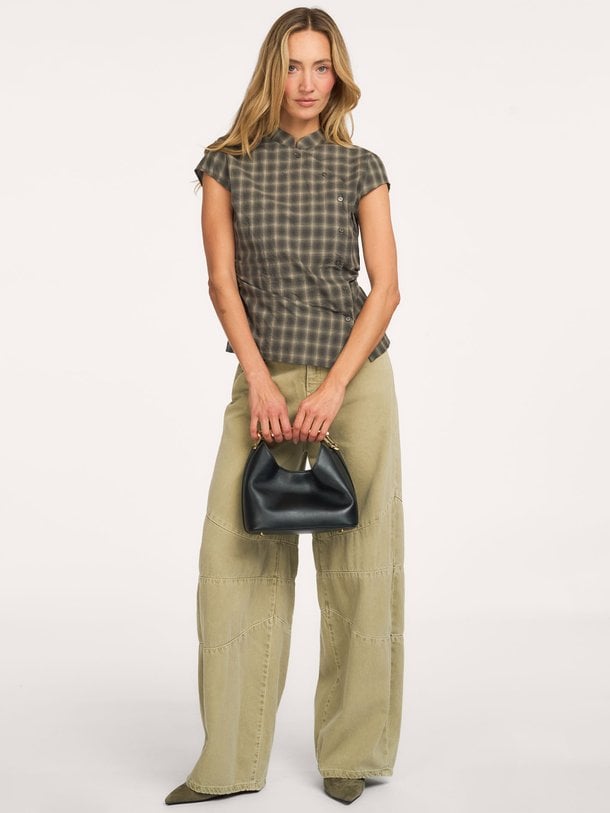Pascale Checked Blouse Pascale, katoenen geruite blouse
