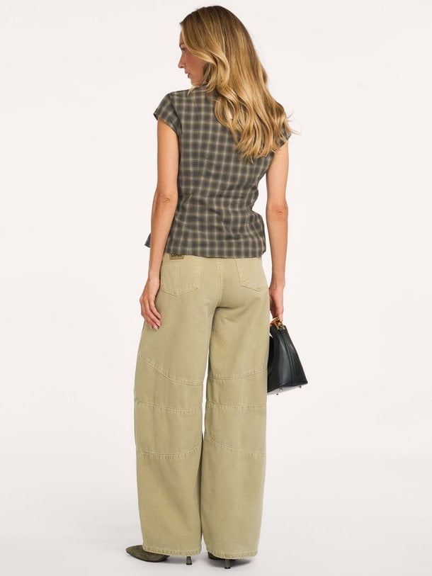 Pascale Checked Blouse Pascale, katoenen geruite blouse