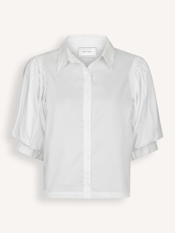Etta Poplin Shirt Etta, katoenmix poplin blouse