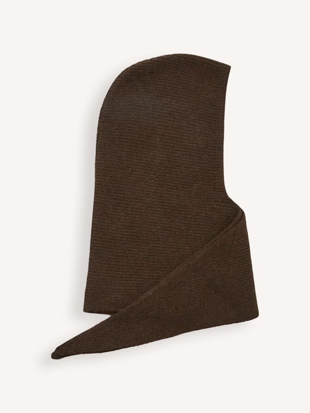 Tie Balaclava Wollen rib balaclava