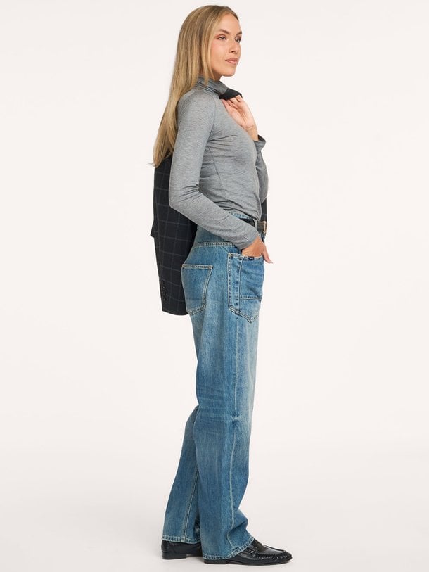 CARGO HISAKO Hisako, high waist cargo fit jeans