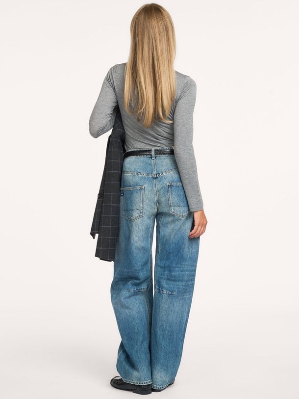 CARGO HISAKO Hisako, high waist cargo fit jeans