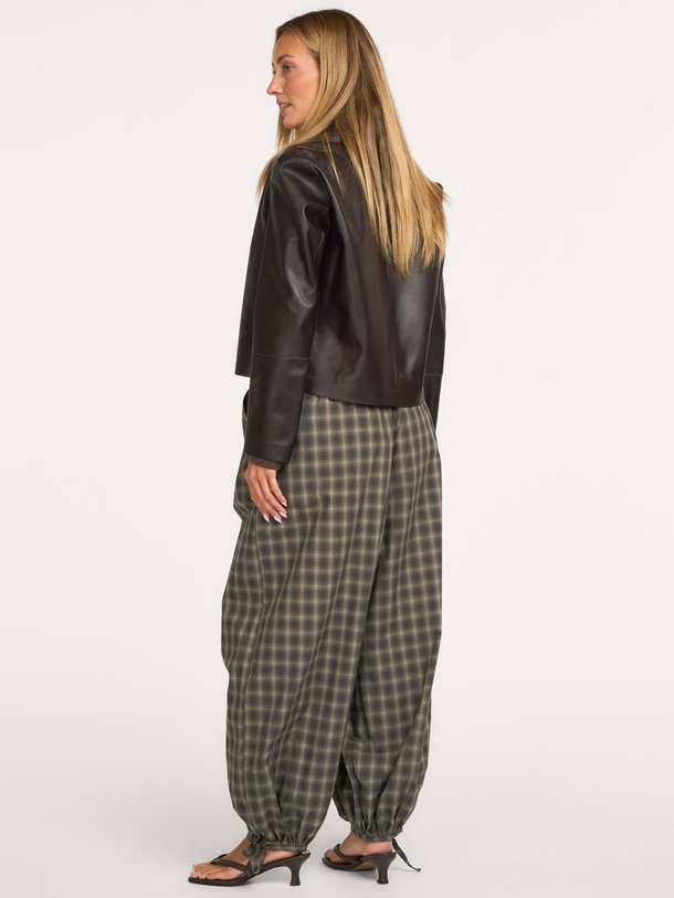 Roxane Balloon Checked Pants Roxane, katoenen geruite balloon broek