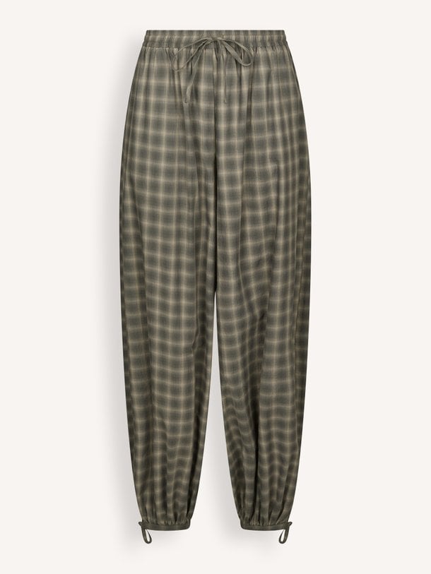 Roxane Balloon Checked Pants Roxane, katoenen geruite balloon broek