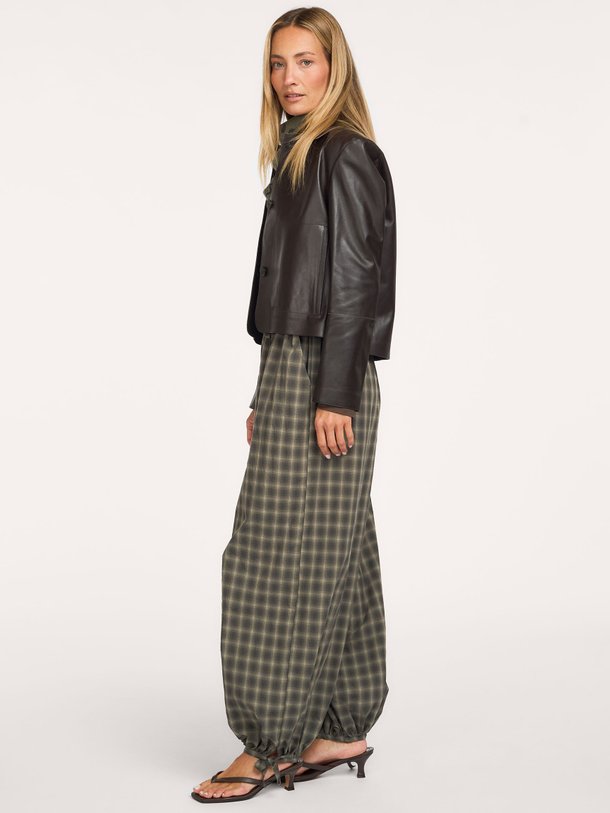Roxane Balloon Checked Pants Roxane, katoenen geruite balloon broek