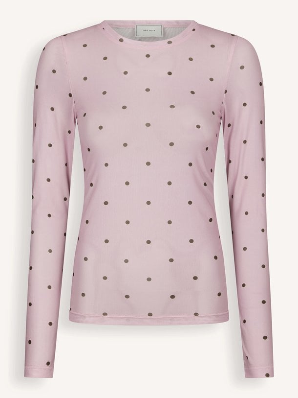 Ella Space Dot Blouse Ella Space, geweven mesh top