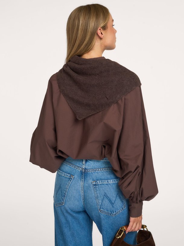 Blouse Antonia Cotton Espresso Antonia, katoenen blouse
