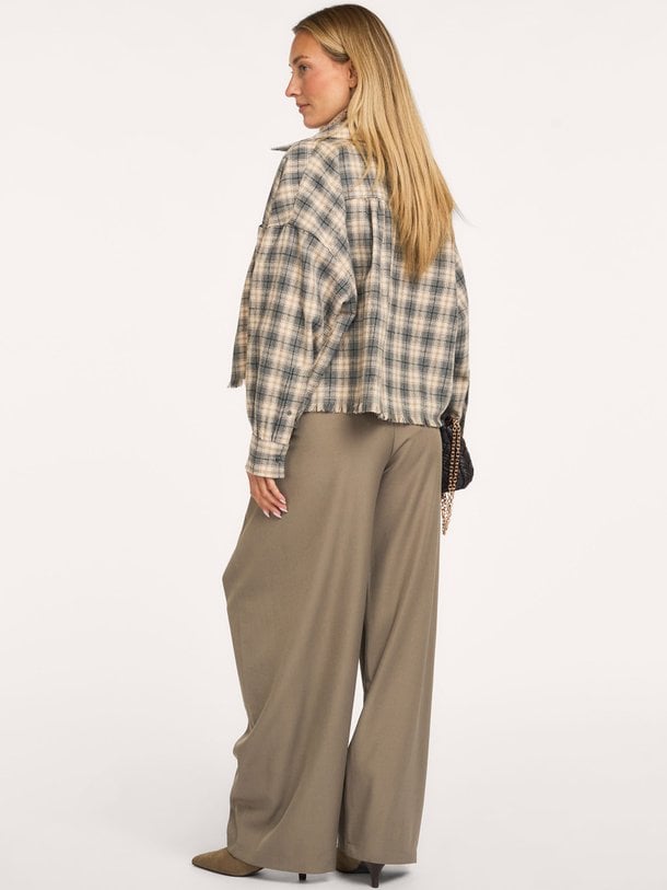 Zanya Structure Pants Zanya, geweven barrel fit broek