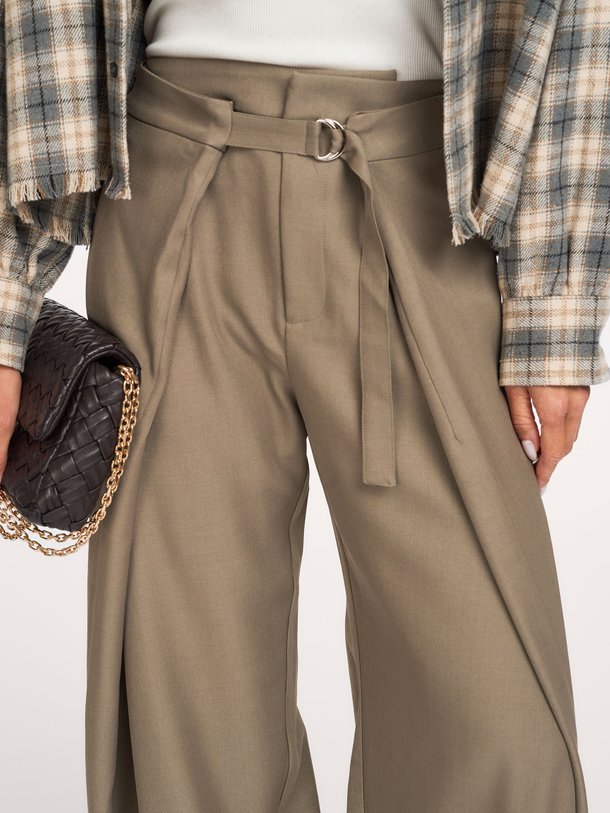 Zanya Structure Pants Zanya, geweven barrel fit broek