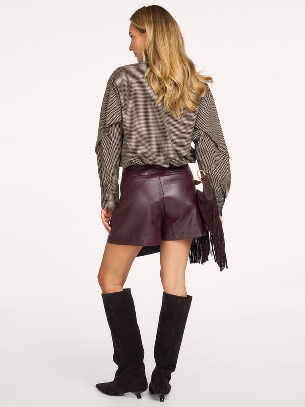 Elayne, leatherlook skort