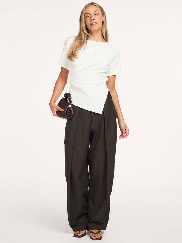 Lucille, geweven barrel fit broek