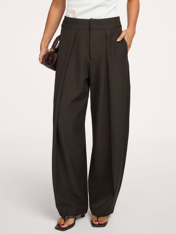 Lucille, geweven barrel fit broek