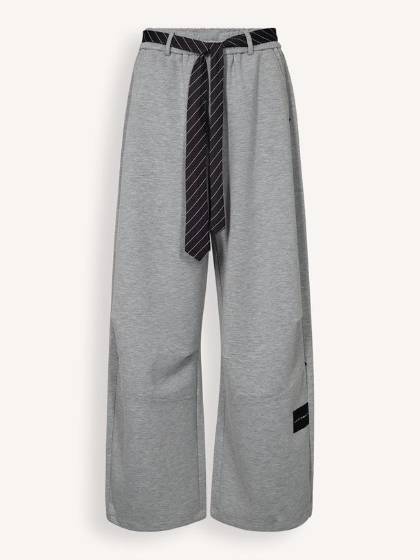 Maxi Split Tie Tall Pant Katoenmix broek