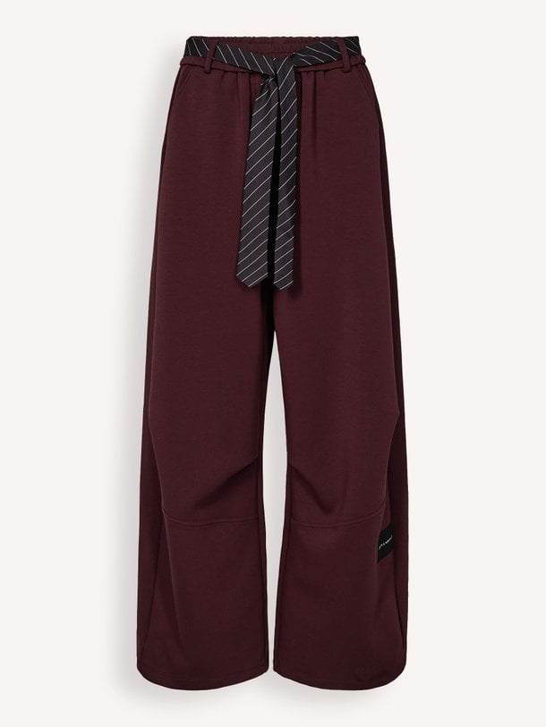 Maxi Split Tie Tall Pant Katoenmix broek
