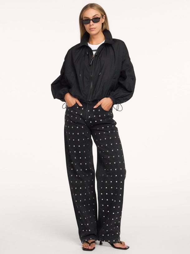 High waist barrel fit jeans