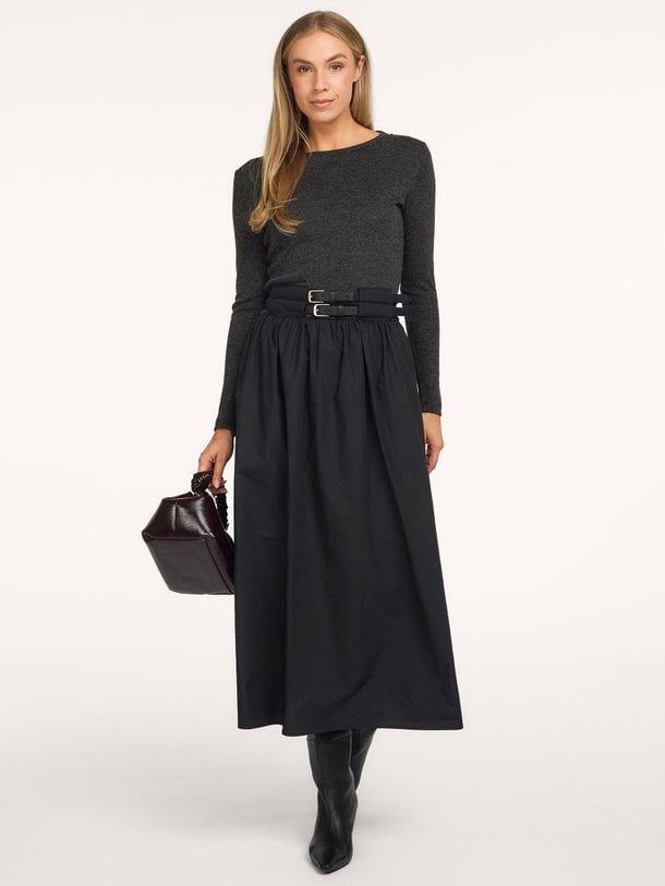 Hailey Mix Belt Dress Hailey, viscosemix jurk