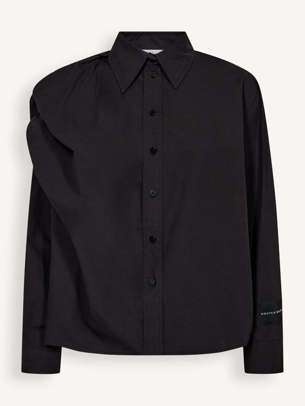 Cosmopolitan Drape Shirt Katoenen blouse
