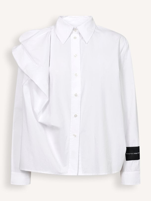 Cosmopolitan Drape Shirt Katoenen blouse