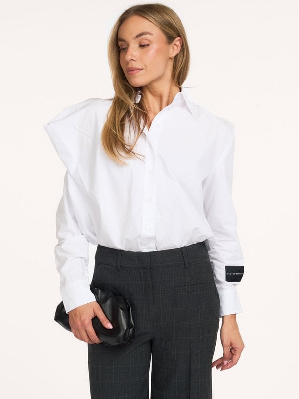 Cosmopolitan Drape Shirt Katoenen blouse
