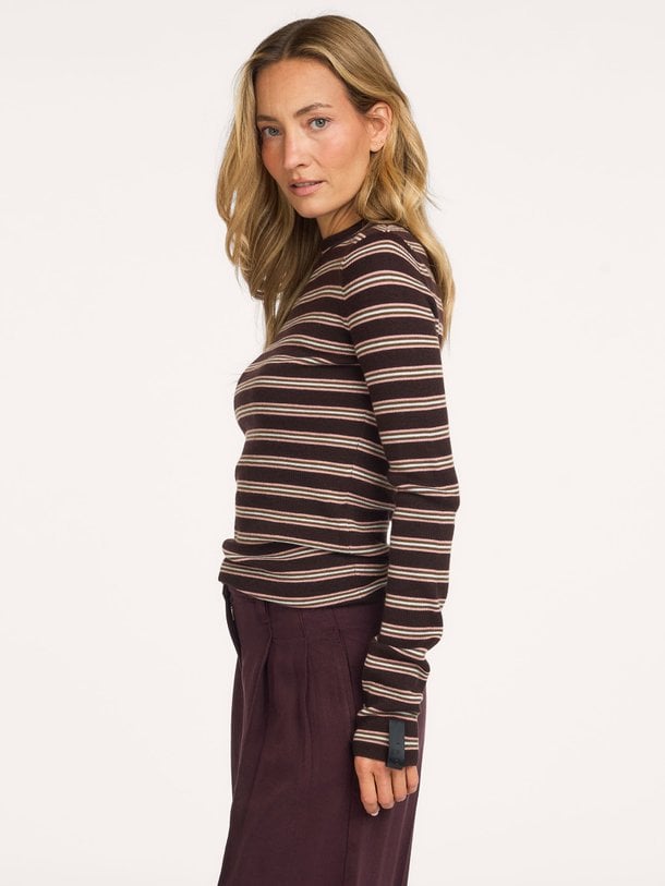 LOVELIE Sweet, wollen gestreepte longsleeve