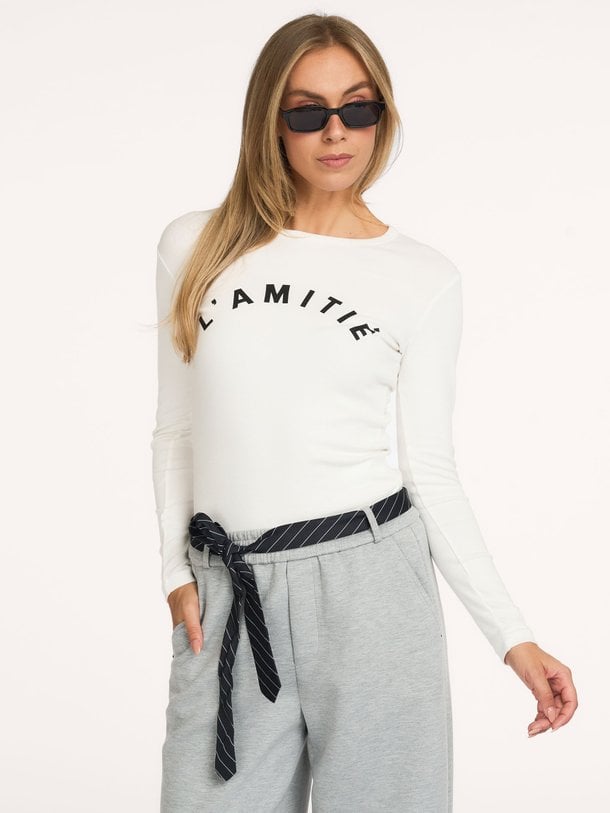 Clean LS logo Tee Clean, katoenmix longsleeve