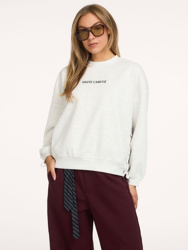 New studio Tie sweat Katoenmix sweater
