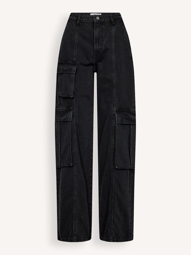 Denim Cargo Tall Pant High waist wide leg cargo jeans
