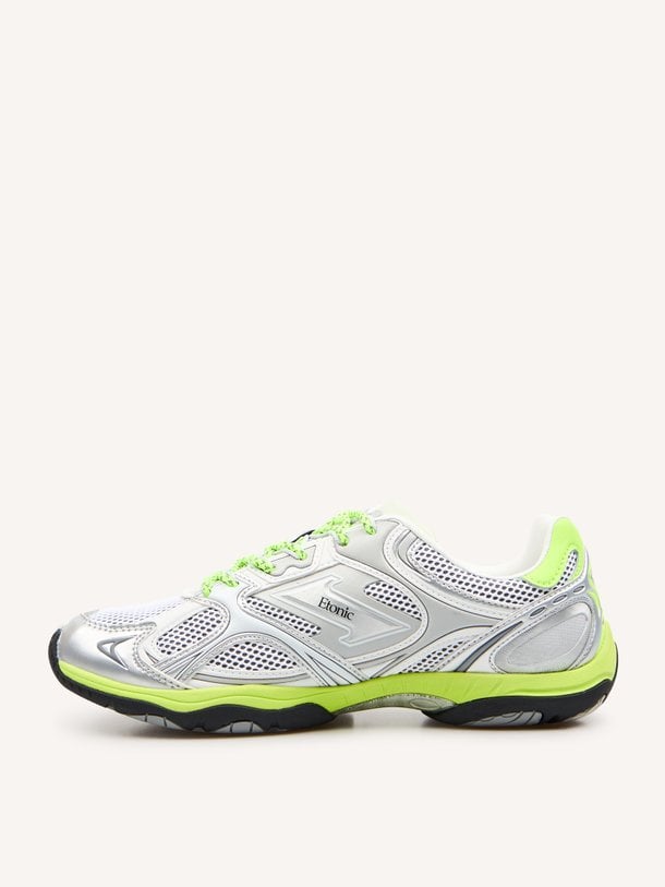 Elite Low, lederen mesh metallic sneakers