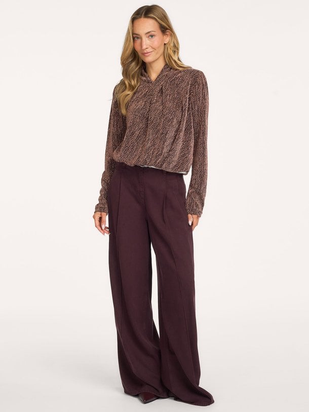 BLISS Ysane, jersey top met strass