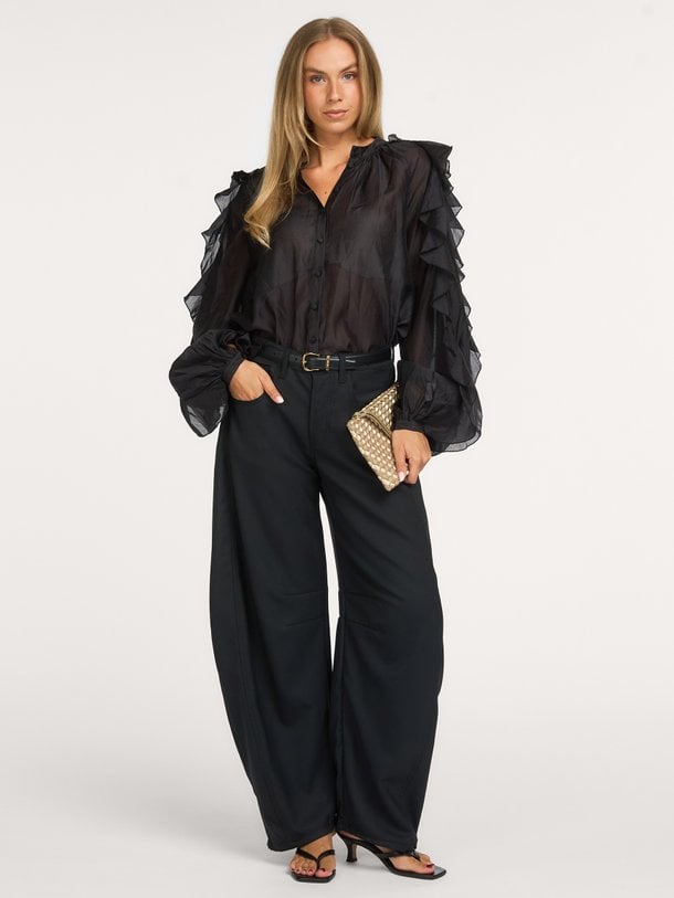 miyu blouse Miyu, lyocellmix blouse met ruches