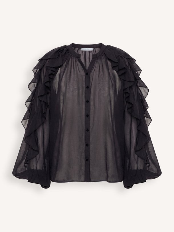 miyu blouse Miyu, lyocellmix blouse met ruches