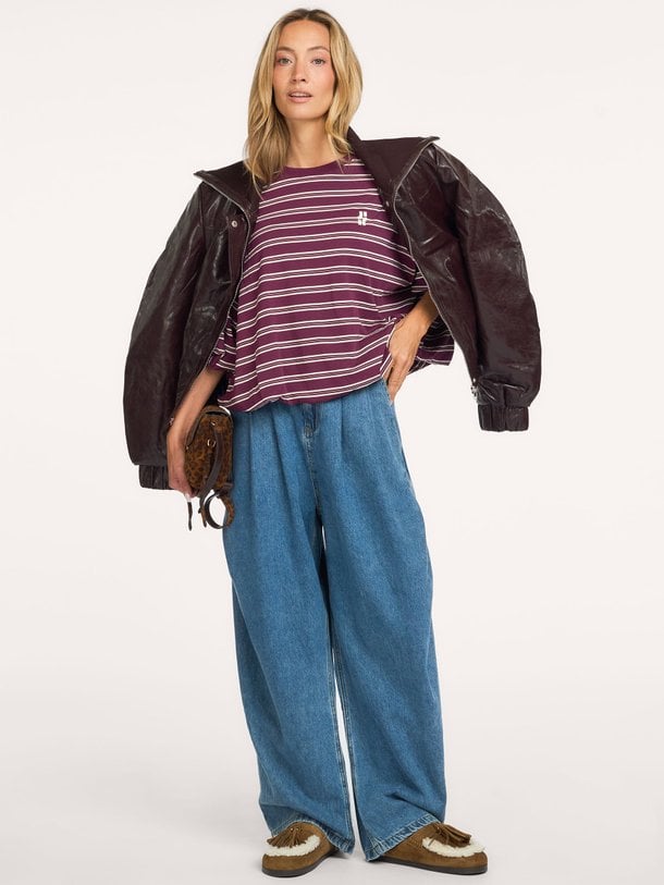 Micah, high waist barrel fit jeans