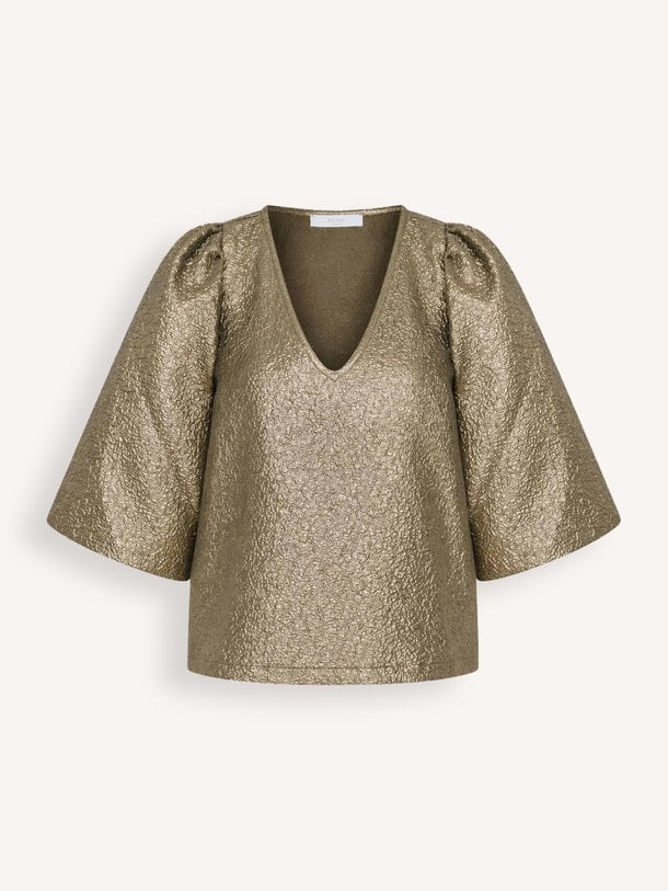juta gold blouse Juta, geweven top