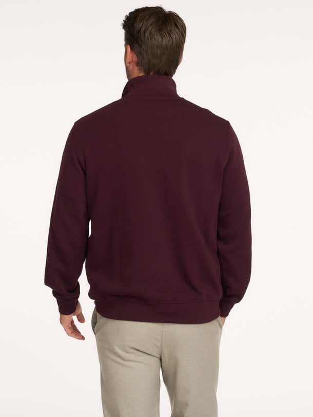 1HS1 Men's sweatshirt 07 Katoenen half zip trui