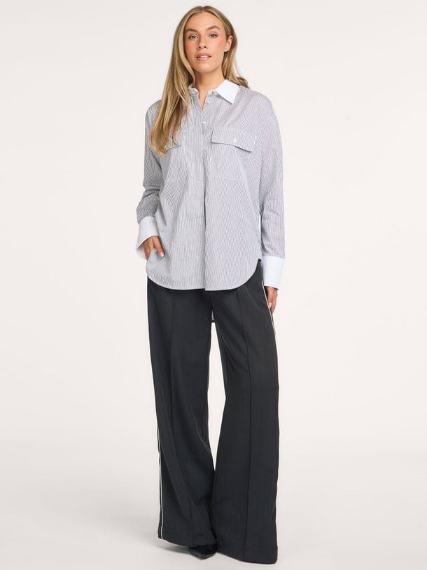 IOMyrtleRose Top MyrtleRose, katoenen gestreepte blouse