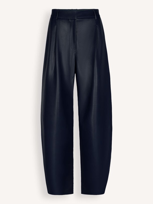 Minora faux leather barrel pants Minora, leatherlook barrel broek