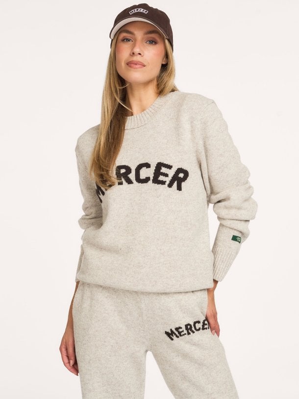 The Mercer Signature Knit Wolmix trui