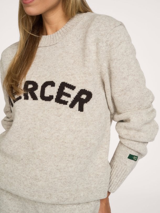 The Mercer Signature Knit Wolmix trui
