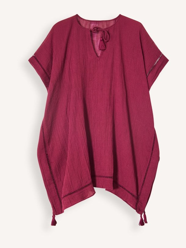 Crinkle Gauze Kaftan Katoenen kaftan