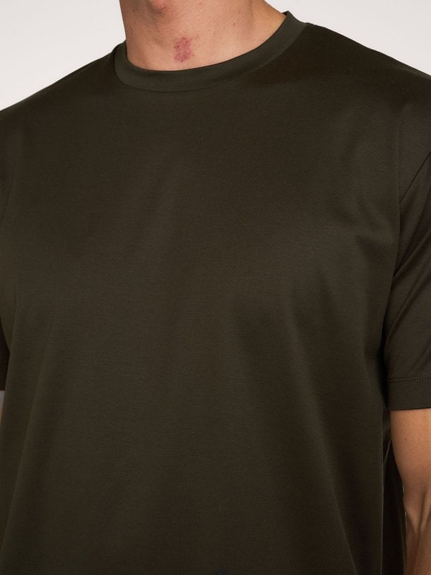 T-SHIRT CREW NECK SS D GREEN Katoenen T-shirt