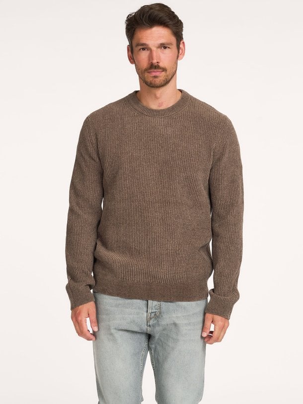 PULLOVER CREW NECK GREEN Katoenmix trui