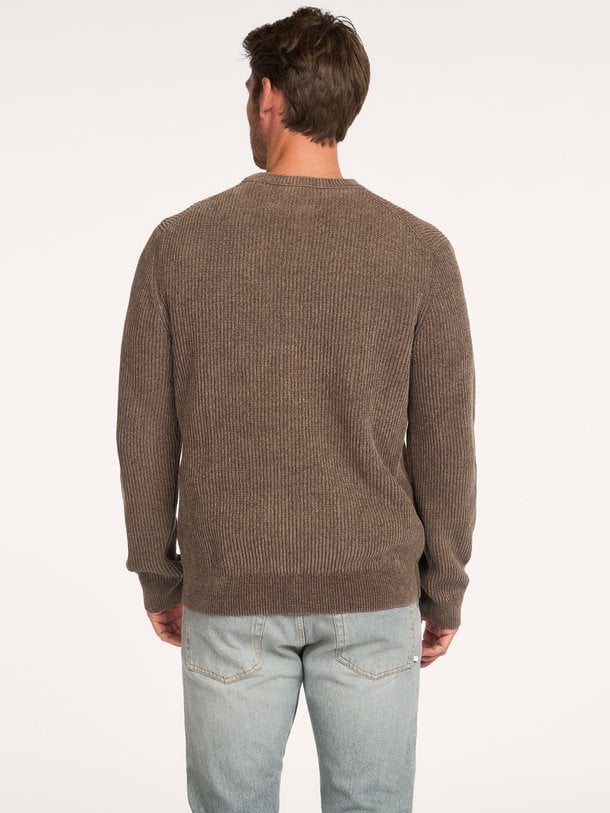 PULLOVER CREW NECK GREEN Katoenmix trui